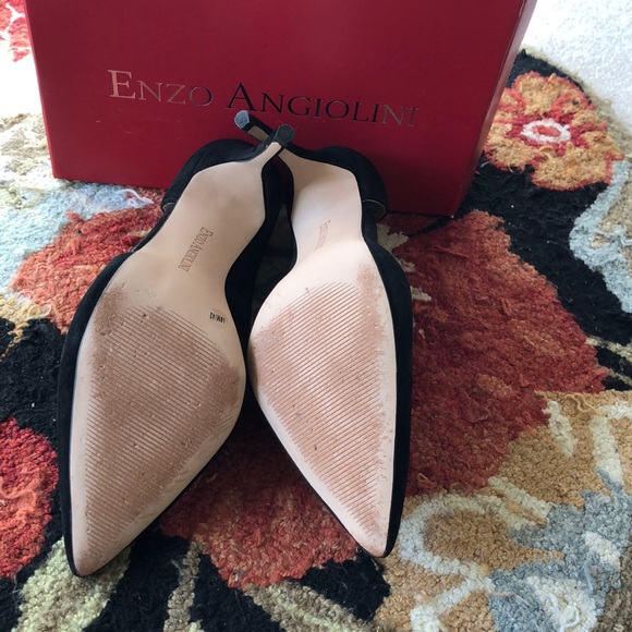 Enzo Angiolini Black Suede Heels - Picture 5 of 5